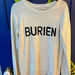 White Burien sweater